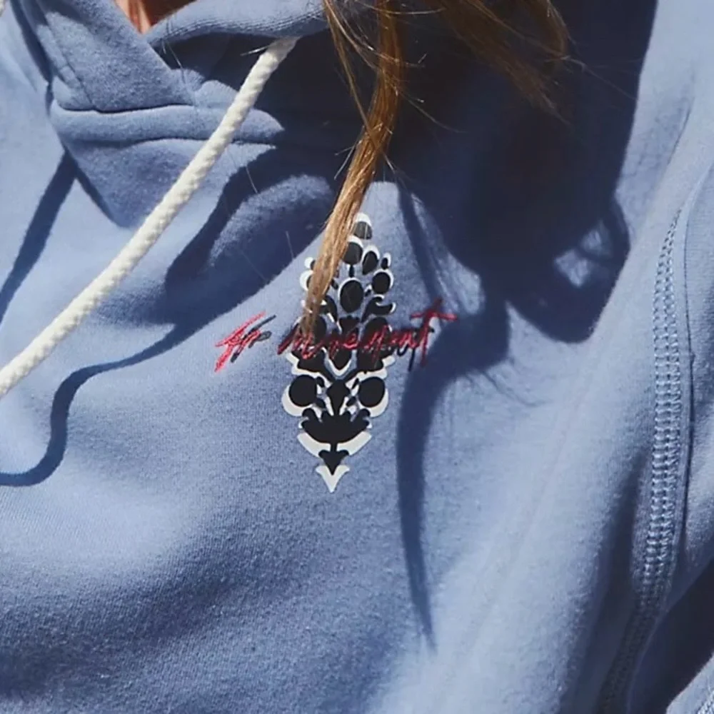 NWT-Free People Movement-Final Call Logo Hoodie-Sz XL - Picture 4 of 12